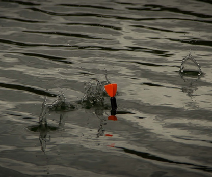 Large marker float with an orange flight 
